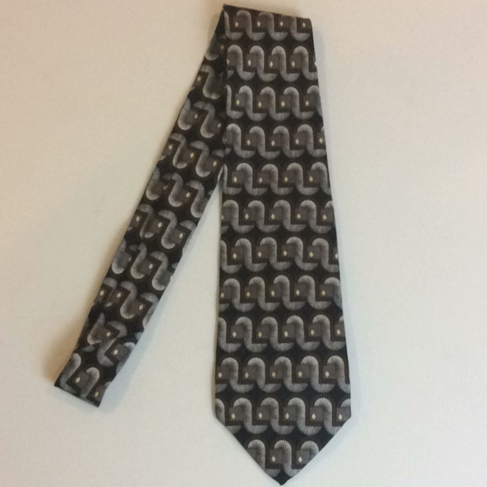 Vintage Robert Talbott Studio Necktie Geometric - image 1